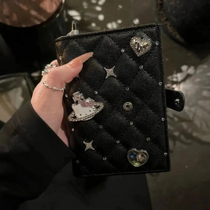 Hello Kitty Passport Holder Originality Delicate Fashion Convenient Document Storage Bag Leather High-capacity Passport Holder TravelTimesAwait