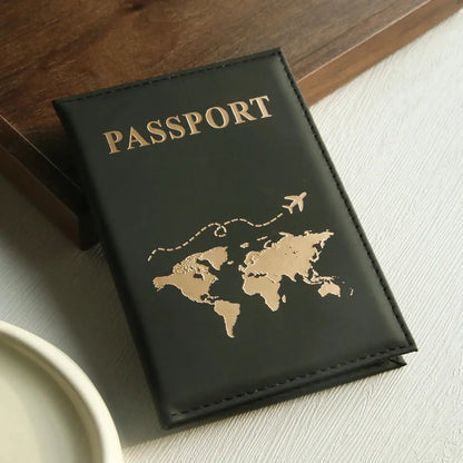 Slim Passport Holder Cove Map PU Passport Holder Travel Essential Cruise Must Have Passport Holders Portable for All Country TravelTimesAwait