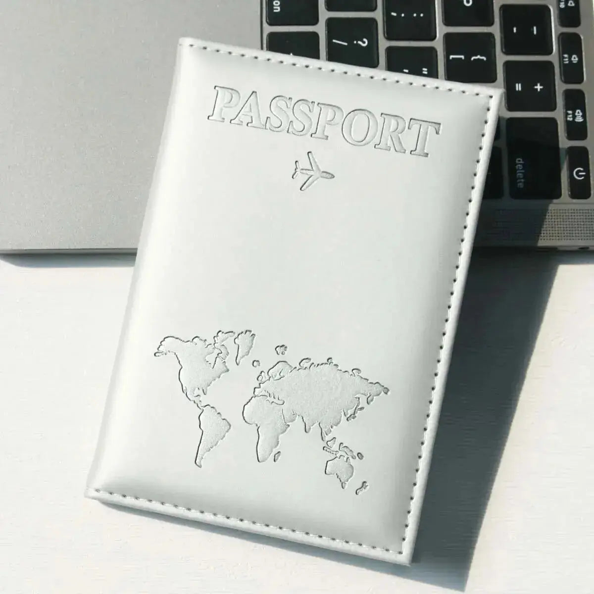 Passport Holder Map PU Passport Cover Travel Essential Cruise Must Have Passport Holders Slim and Portable for Travel TravelTimesAwait