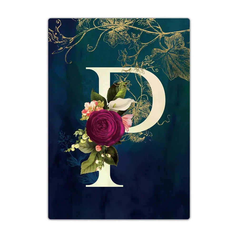 Passport Holder Travel Wallet Leather Passport Cover Cards Travel Wallet Document Organizer Case Flower Letter Name Pattern TravelTimesAwait
