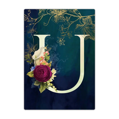 Passport Holder Travel Wallet Leather Passport Cover Cards Travel Wallet Document Organizer Case Flower Letter Name Pattern TravelTimesAwait