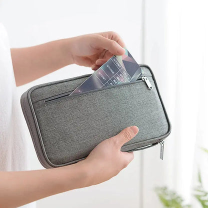 Passport packs Wallet Family Passport Holder Multi Functional Document Case Organizer Travel accessories Document Bag Cardholder TravelTimesAwait