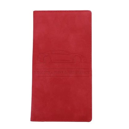 Passport Storage Folder Solid Color Car Driving Documents Credit Card Holders Purse Travel Passport Holder Driver License Bag TravelTimesAwait