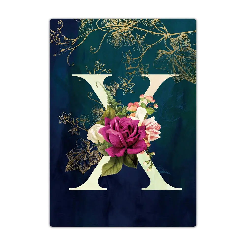 Passport Holder Travel Wallet Leather Passport Cover Cards Travel Wallet Document Organizer Case Flower Letter Name Pattern TravelTimesAwait