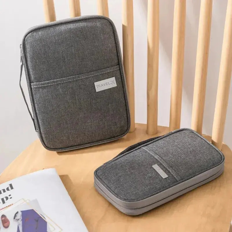 1PC Portable Travel Plane Bag Waterproof High Quality Business Passport Bag Multi-functional Cationic Document Storage TravelTimesAwait
