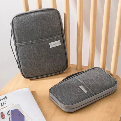 1PC Portable Travel Plane Bag Waterproof High Quality Business Passport Bag Multi-functional Cationic Document Storage TravelTimesAwait