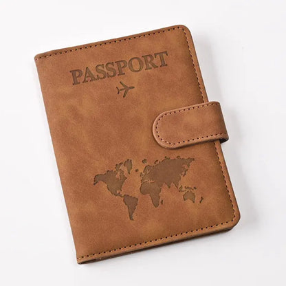 Passport Covers Women Men Letter Print Passport Holder Flight Ticket Clips ID Bank Credit Card Holder Passport Travel Organizer TravelTimesAwait