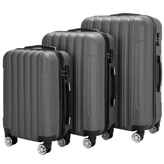 3-in-1 Multifunctional Large Capacity Traveling Storage Suitcase Luggage Set Dark Gray TravelTimesAwait