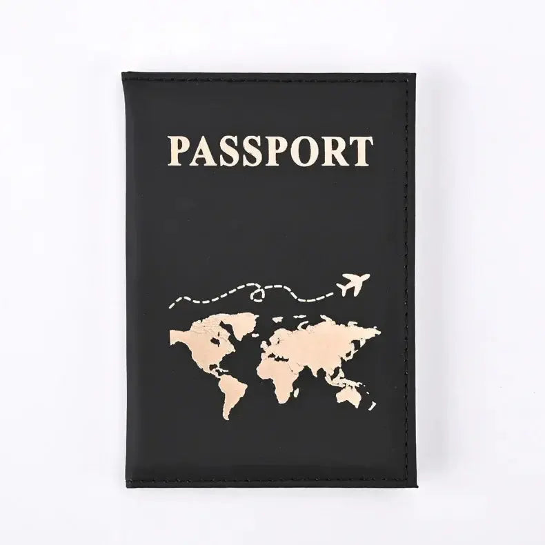 Fashion Women Travel Passport Cover Holder Case ID Credit Card Holder Travel Accessories Map Passports Wallet Ticket Protective TravelTimesAwait