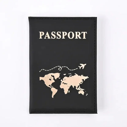 Fashion Women Travel Passport Cover Holder Case ID Credit Card Holder Travel Accessories Map Passports Wallet Ticket Protective TravelTimesAwait