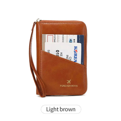 New retro passport bag for men and women RFID fashionablepassport cover multifunctionalPUleather passport clip travelaccessories TravelTimesAwait