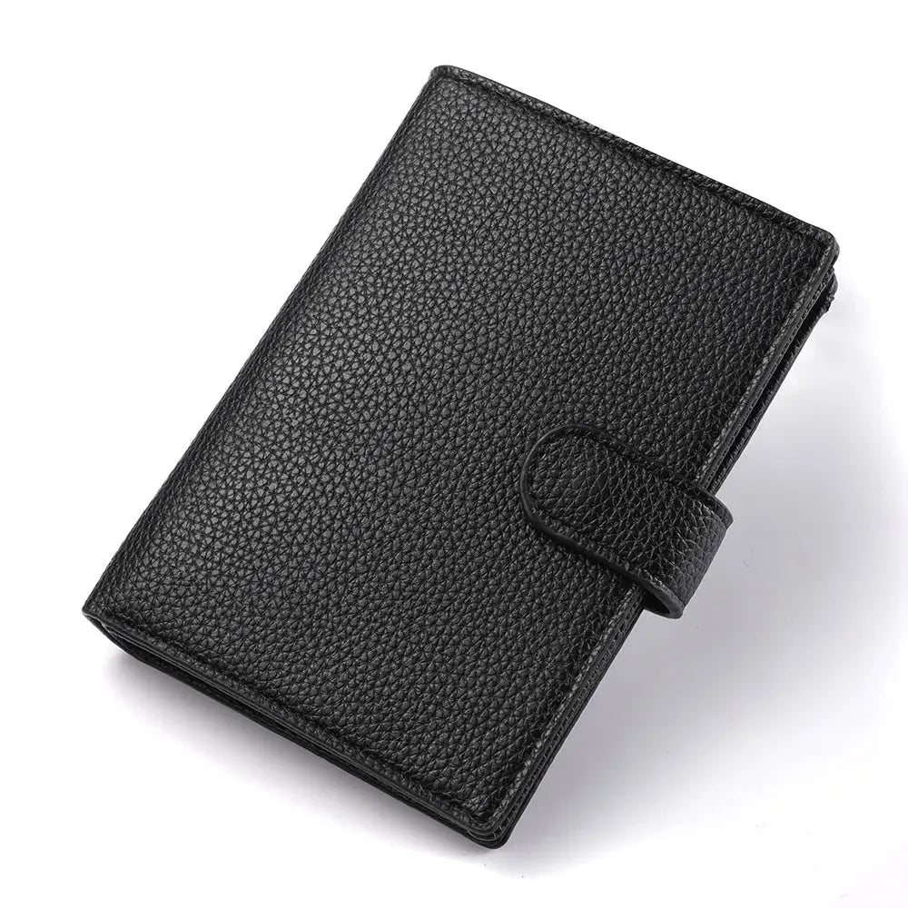 Stylish Travel Passport Bag Multi-Card Card Holder Portable Multi-Function Men's Wallet TravelTimesAwait