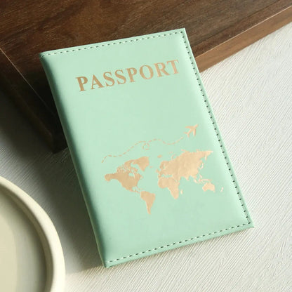 Slim Passport Holder Cove Map PU Passport Holder Travel Essential Cruise Must Have Passport Holders Portable for All Country TravelTimesAwait