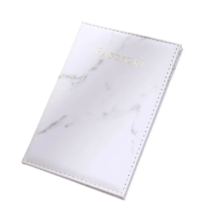 Travel Passport Holder Marble Pattern Passport Covers Passport Cover Flight Ticket Clip ID Credit Card Holder Travel Accessories TravelTimesAwait