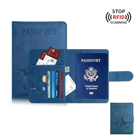 Passport Holder for Travel Essentials  Passport Wallet Cover Case for Travel  Accessories,Passport Book Holders for Women/Men TravelTimesAwait