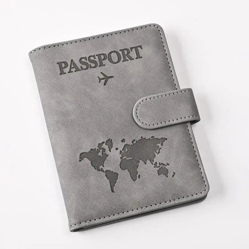 Passport Covers Women Men Letter Print Passport Holder Flight Ticket Clips ID Bank Credit Card Holder Passport Travel Organizer TravelTimesAwait