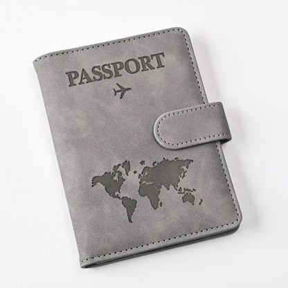 Passport Covers Women Men Letter Print Passport Holder Flight Ticket Clips ID Bank Credit Card Holder Passport Travel Organizer TravelTimesAwait