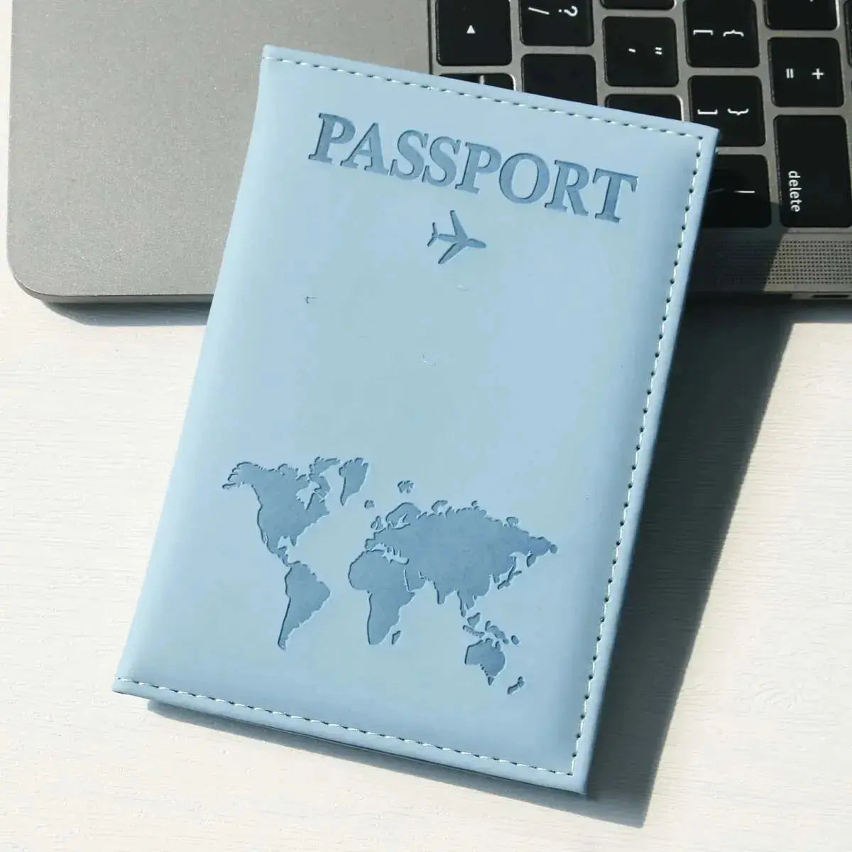 Passport Holder Map PU Passport Cover Travel Essential Cruise Must Have Passport Holders Slim and Portable for Travel TravelTimesAwait