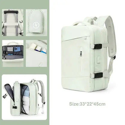 Extendible Travel Backpack Unisex Laptop Bag Women Large Luggage Bags