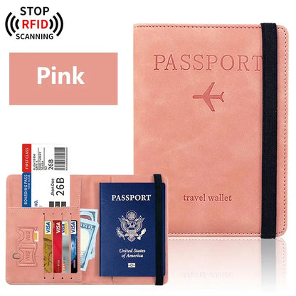 Passport Holder for Travel Essentials  Passport Wallet Cover Case for Travel  Accessories,Passport Book Holders for Women/Men TravelTimesAwait