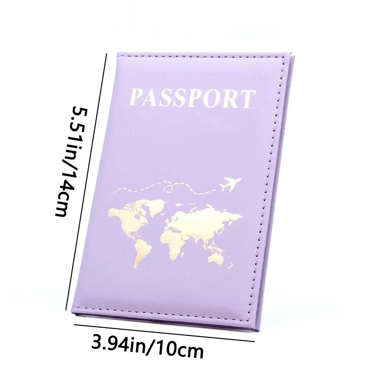 Fashion Women Travel Passport Cover Holder Case ID Credit Card Holder Travel Accessories Map Passports Wallet Ticket Protective TravelTimesAwait