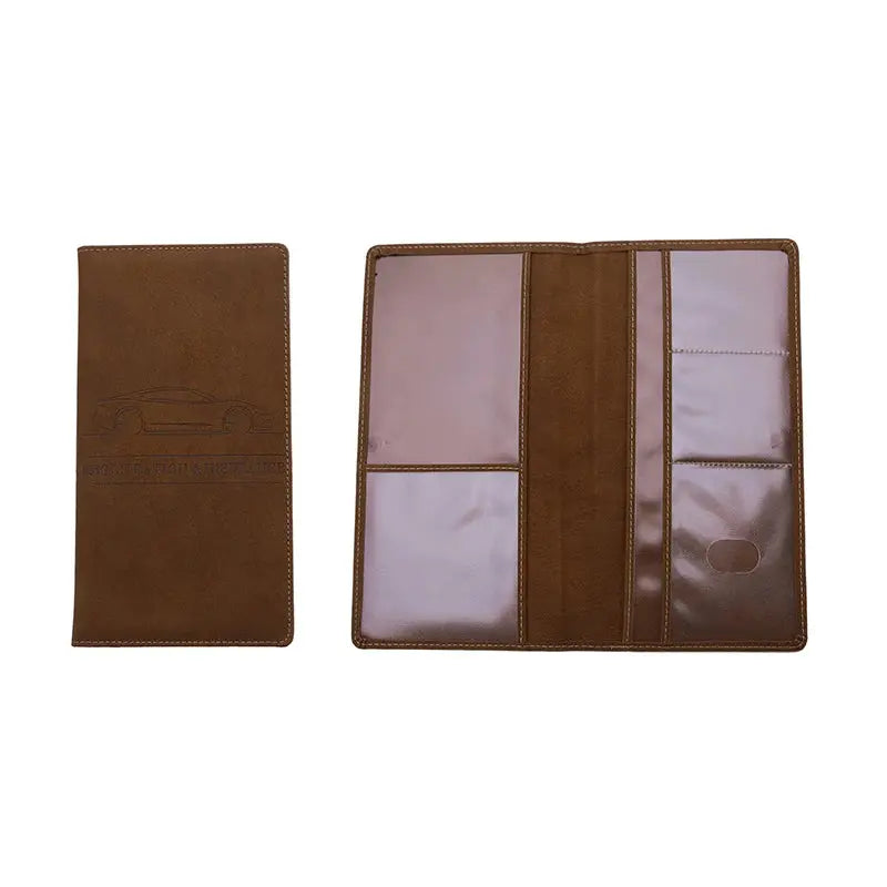 Passport Storage Folder Solid Color Car Driving Documents Credit Card Holders Purse Travel Passport Holder Driver License Bag TravelTimesAwait