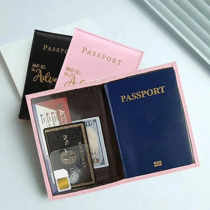 Passport Holder for Travel Personalized Passport Cover Wallet Case for Travel Accessories Passport Book Holders for Women/Men TravelTimesAwait