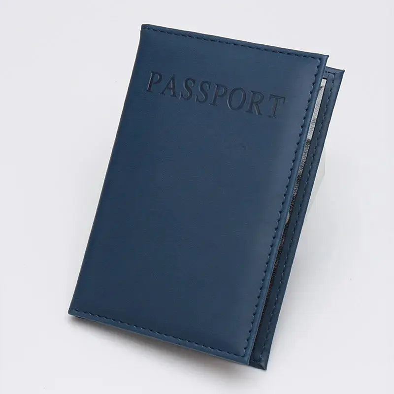 High Quality English PU Leather Passport Covers Document Cover Travel Passport Holder ID Card Passport Holder Travel Acceessory TravelTimesAwait