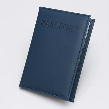 High Quality English PU Leather Passport Covers Document Cover Travel Passport Holder ID Card Passport Holder Travel Acceessory TravelTimesAwait