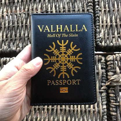 Vikings Valhalla Passport Cover Norse Mythology Passport Holder for Hall of The Slain Passport Cover  Travel TravelTimesAwait