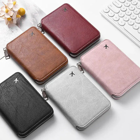Zipper Document Passport Clip Large Capacity Travel Wallet Ticket Storage Bag Passport Clip TravelTimesAwait