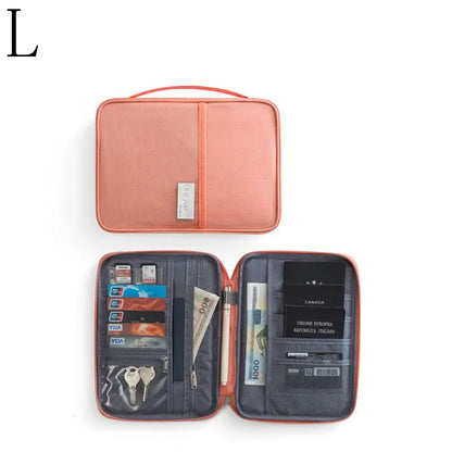 Passport packs Wallet Family Passport Holder Multi Functional Document Case Organizer Travel accessories Document Bag Cardholder TravelTimesAwait