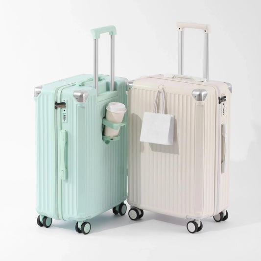Carry On Luggage Lightweight Large Capacity Wide Handle ,Travel Suitcase Sets Spinner Wheels TravelTimesAwait