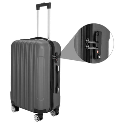 3-in-1 Multifunctional Large Capacity Traveling Storage Suitcase Luggage Set Dark Gray TravelTimesAwait
