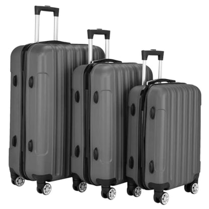 3-in-1 Multifunctional Large Capacity Traveling Storage Suitcase Luggage Set Dark Gray TravelTimesAwait