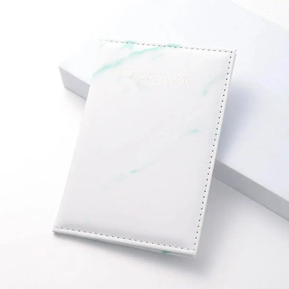 Travel Passport Holder Marble Pattern Passport Covers Passport Cover Flight Ticket Clip ID Credit Card Holder Travel Accessories TravelTimesAwait