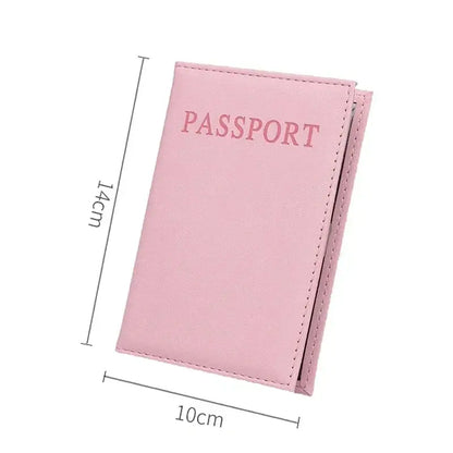 High Quality English PU Leather Passport Covers Document Cover Travel Passport Holder ID Card Passport Holder Travel Acceessory TravelTimesAwait