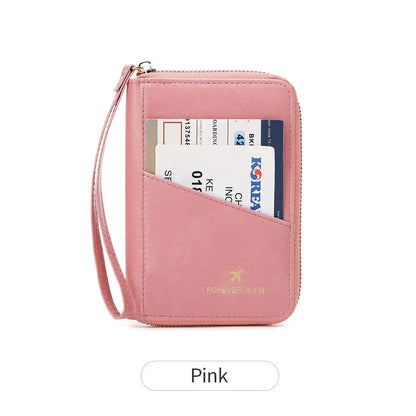 New retro passport bag for men and women RFID fashionablepassport cover multifunctionalPUleather passport clip travelaccessories TravelTimesAwait