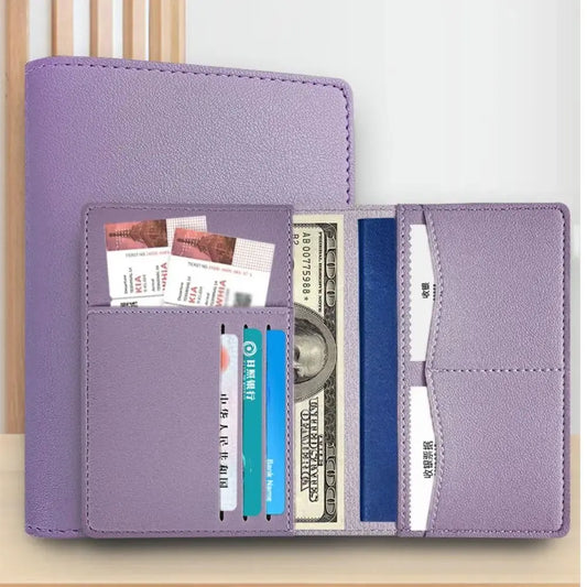 Travel PU Passport Cover High-capacity Multi-function Passport Bag Multiple Card Slots Travel Accessories TravelTimesAwait