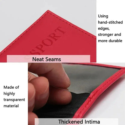 High Quality English PU Leather Passport Covers Document Cover Travel Passport Holder ID Card Passport Holder Travel Acceessory TravelTimesAwait