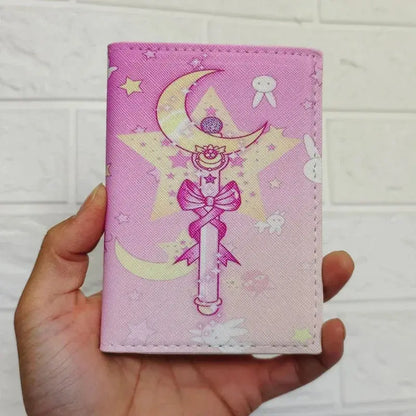 Sailor Moon Tsukino Usagi Anime Cartoon Passport Holder ID Folder Travel Passport Case Student Cosplay Bus Holder Kids Gifts TravelTimesAwait