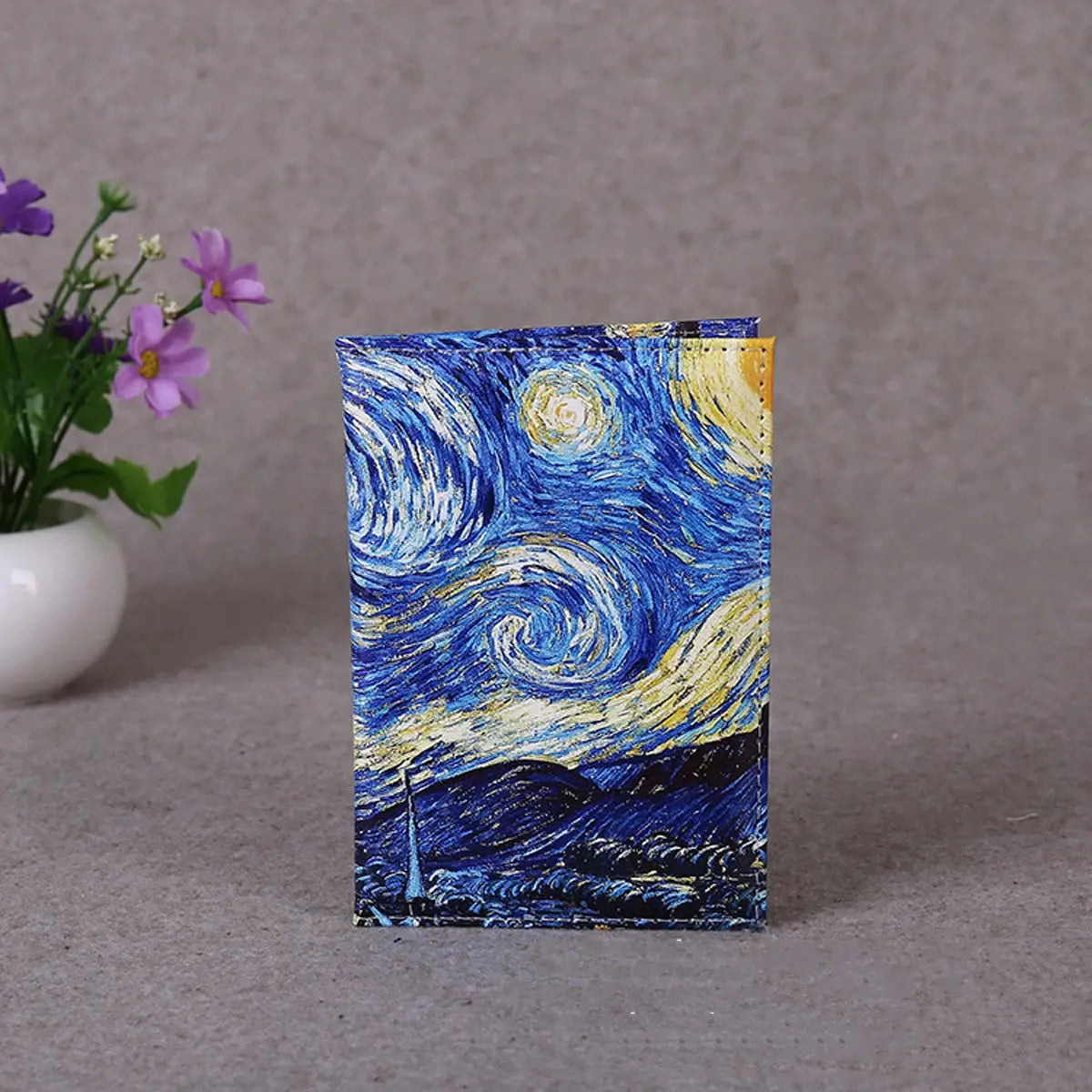 Printed Passport Cover Travel Passport Clip, PU Leather Passport Holder, Lightweight Wallet Protection. Passport Protective Case TravelTimesAwait