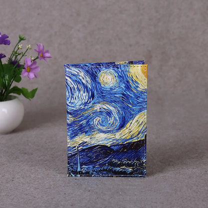 Printed Passport Cover Travel Passport Clip, PU Leather Passport Holder, Lightweight Wallet Protection. Passport Protective Case TravelTimesAwait