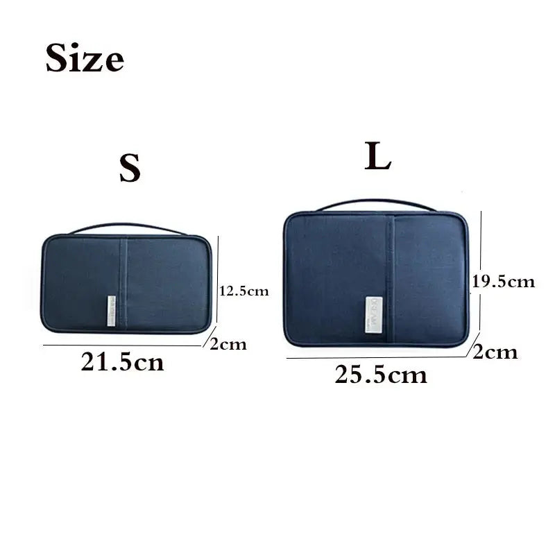 Passport packs Wallet Family Passport Holder Multi Functional Document Case Organizer Travel accessories Document Bag Cardholder TravelTimesAwait