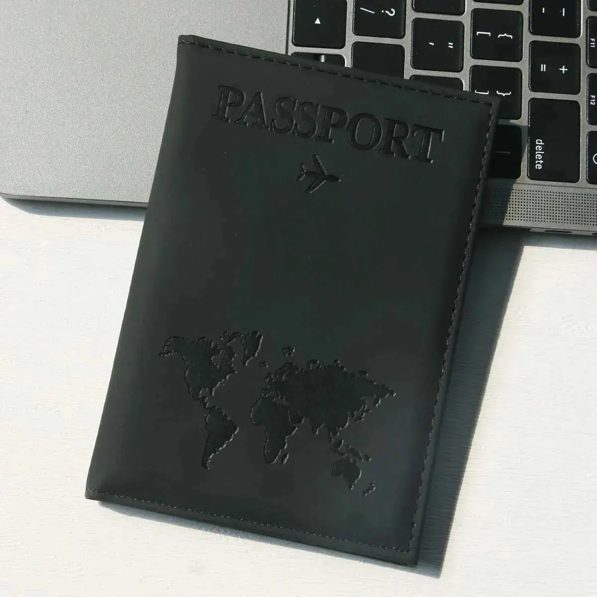 Passport Holder Map PU Passport Cover Travel Essential Cruise Must Have Passport Holders Slim and Portable for Travel TravelTimesAwait