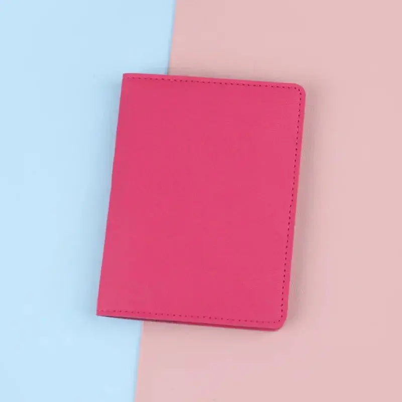 PU Ticket Passport Holder Passport Covers Travel Passport Protective Case Men Women ID Credit Card Holder Travel Accessories TravelTimesAwait