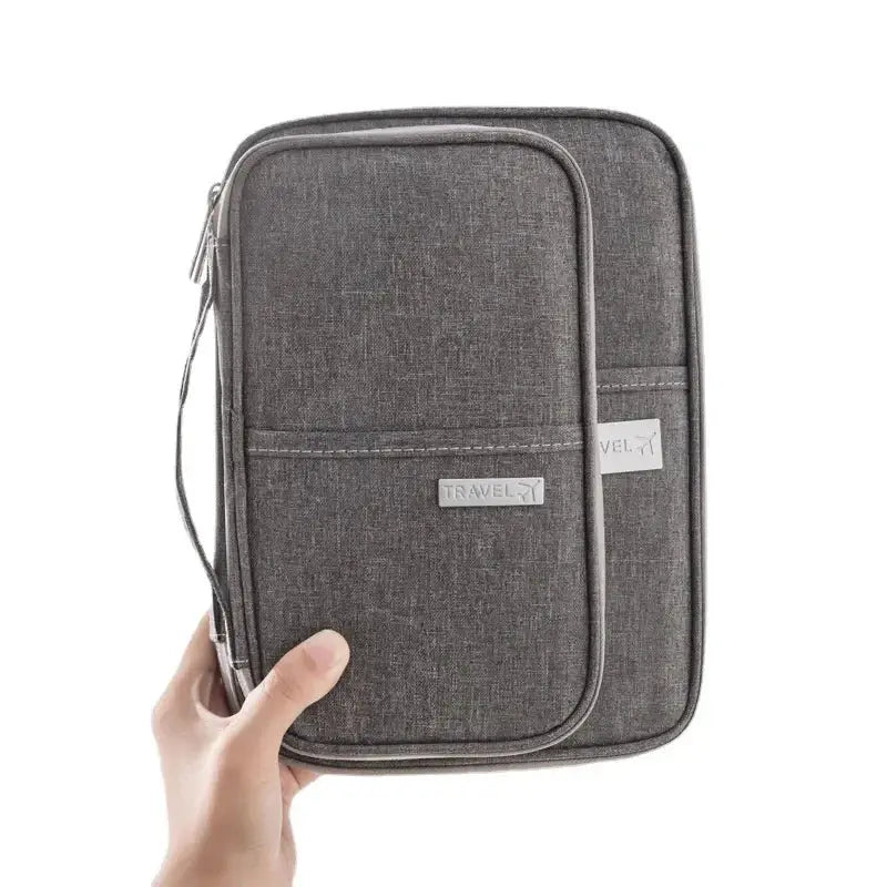 1PC Portable Travel Plane Bag Waterproof High Quality Business Passport Bag Multi-functional Cationic Document Storage TravelTimesAwait