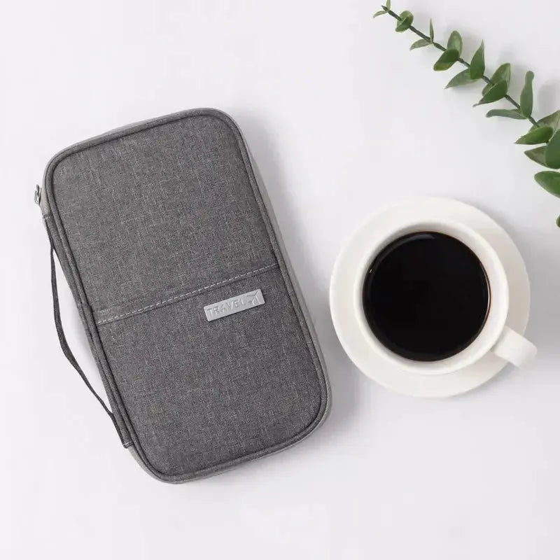 1PC Portable Travel Plane Bag Waterproof High Quality Business Passport Bag Multi-functional Cationic Document Storage TravelTimesAwait