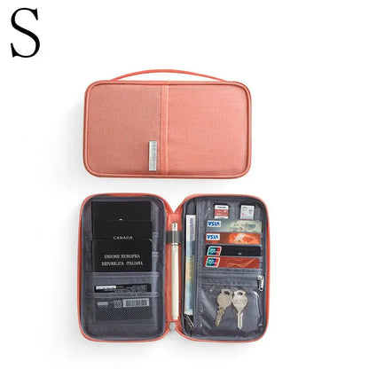 Passport packs Wallet Family Passport Holder Multi Functional Document Case Organizer Travel accessories Document Bag Cardholder TravelTimesAwait