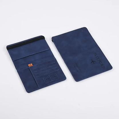 Men PU Leather Wallet Travel Passport Purse Card Male Travel Accessories Hand Carry Passport Business Cards Holder Wallet TravelTimesAwait
